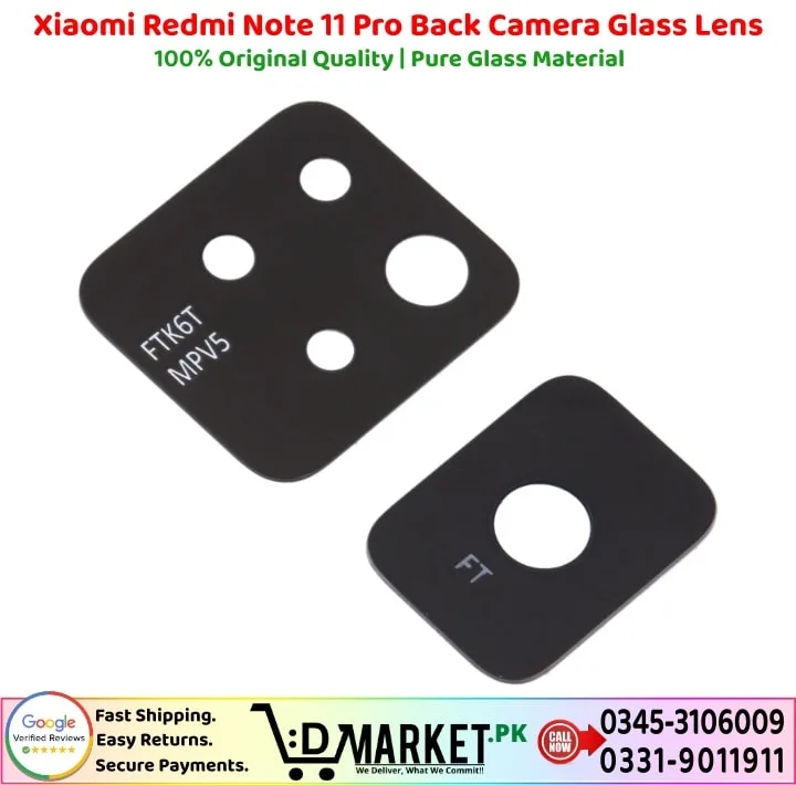 Xiaomi Redmi Note 11 Pro Back Camera Glass Lens - Image 3
