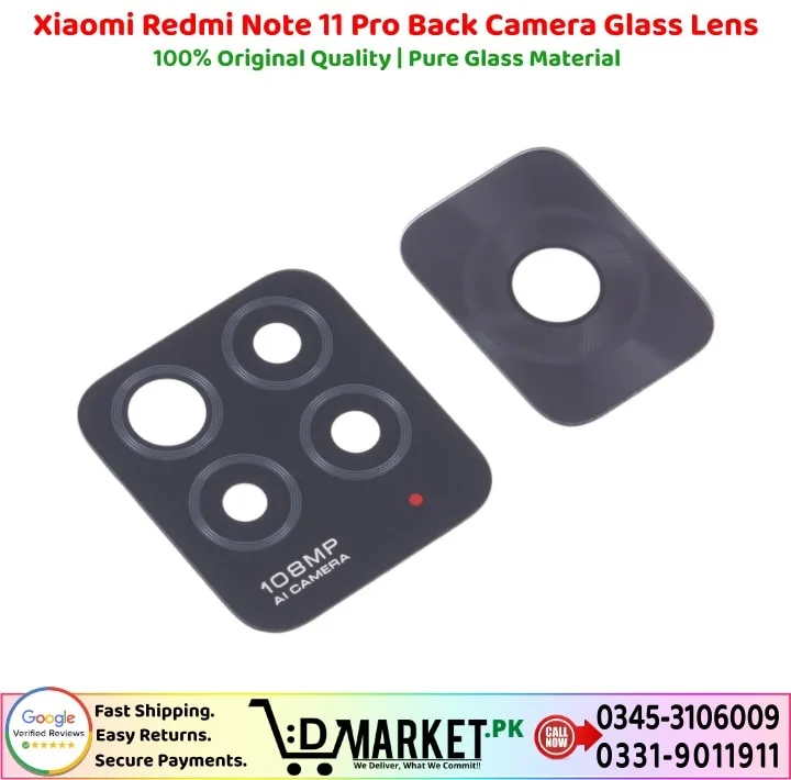 Xiaomi Redmi Note 11 Pro Back Camera Glass Lens Price In Pakistan