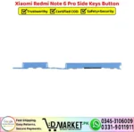 Xiaomi Redmi Note 6 Pro Side Keys Button - Power Volume Button Replacement - DMarket.Pk