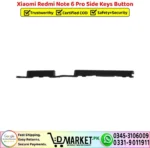 Xiaomi Redmi Note 6 Pro Side Keys Button - Power Volume Button Replacement - DMarket.Pk