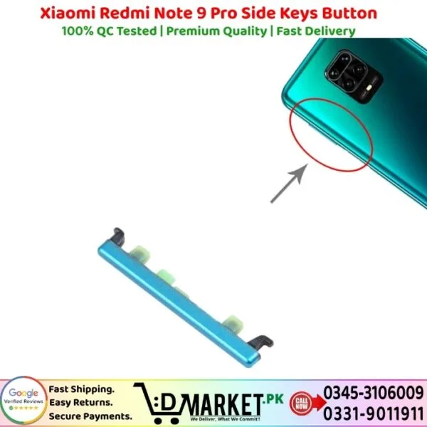 Xiaomi Redmi Note 9 Pro Side Keys Button Price In Pakistan