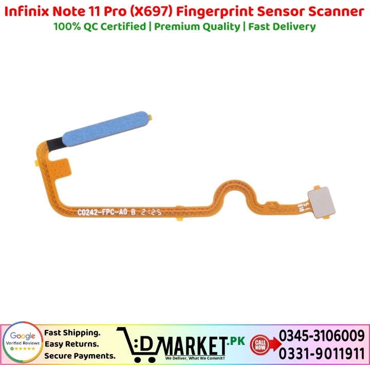 Infinix Note 11 Pro (X697) Fingerprint Sensor Scanner Price In Pakistan