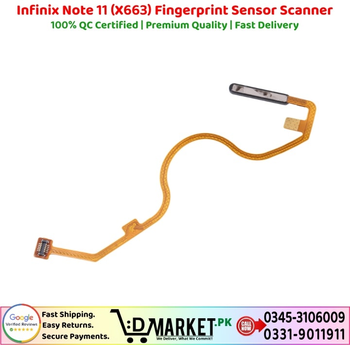 Infinix Note 11 (X663) Fingerprint Sensor Scanner Price In Pakistan