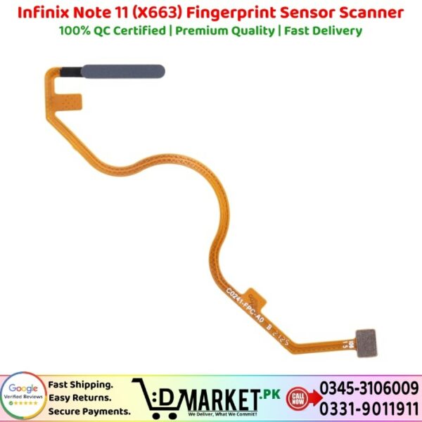 Infinix Note 11 (X663) Fingerprint Sensor Scanner Price In Pakistan