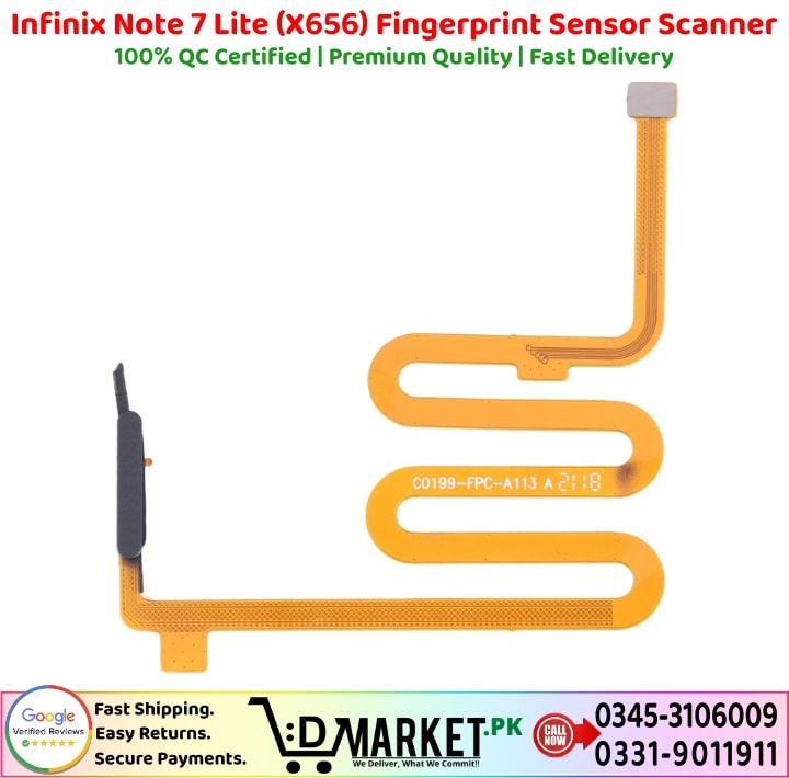 Infinix Note 7 Lite X656 Fingerprint Sensor Scanner Price In Pakistan
