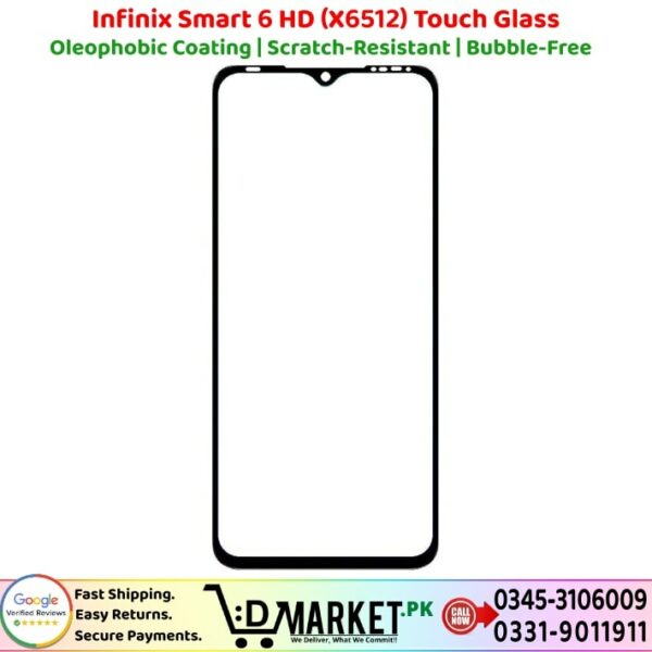 Infinix Smart 6 HD (X6512) Touch Glass Price In Pakistan