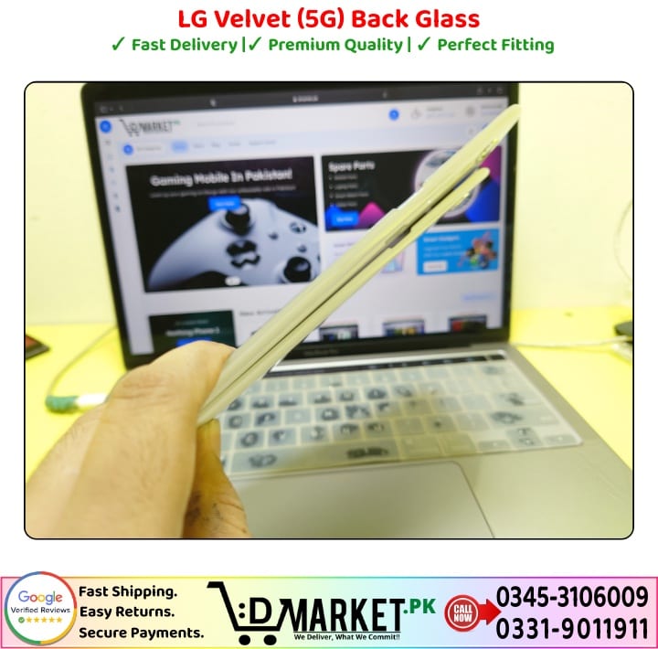 LG Velvet 5G Back Glass Price In Pakistan