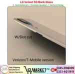 LG Velvet 5G Back Glass Verizon