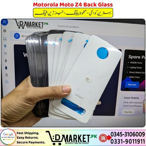 Motorola Moto Z4 Back Glass Price In Pakistan