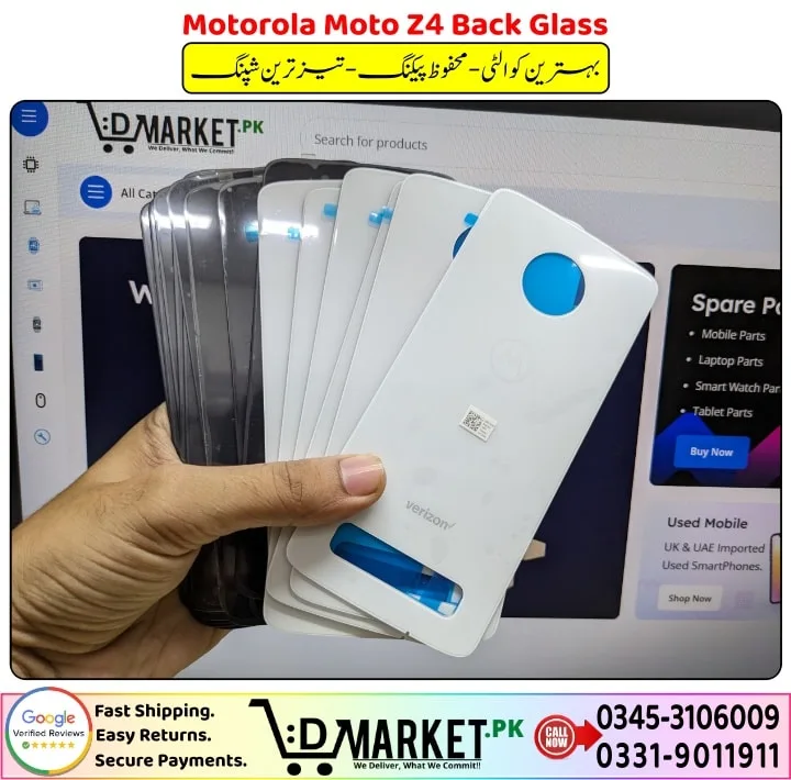 Motorola Moto Z4 Back Glass Price In Pakistan