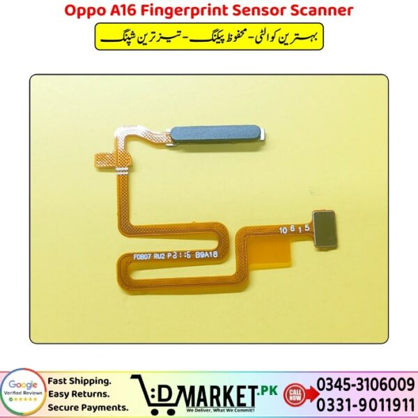 Oppo A16 Fingerprint Sensor Scanner Price In Pakistan