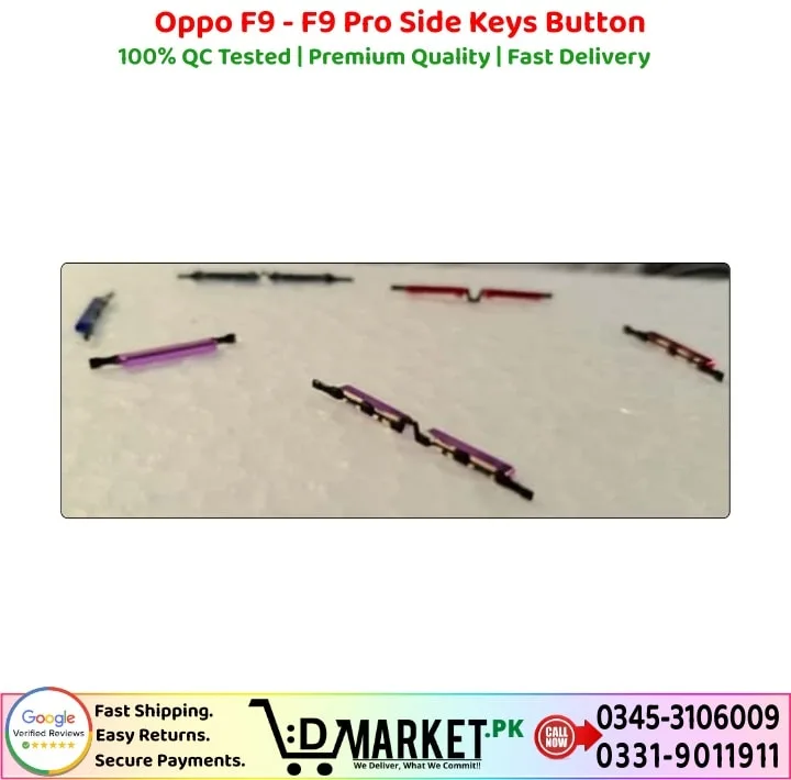 Oppo F9 - F9 Pro Side Keys Button Price In Pakistan