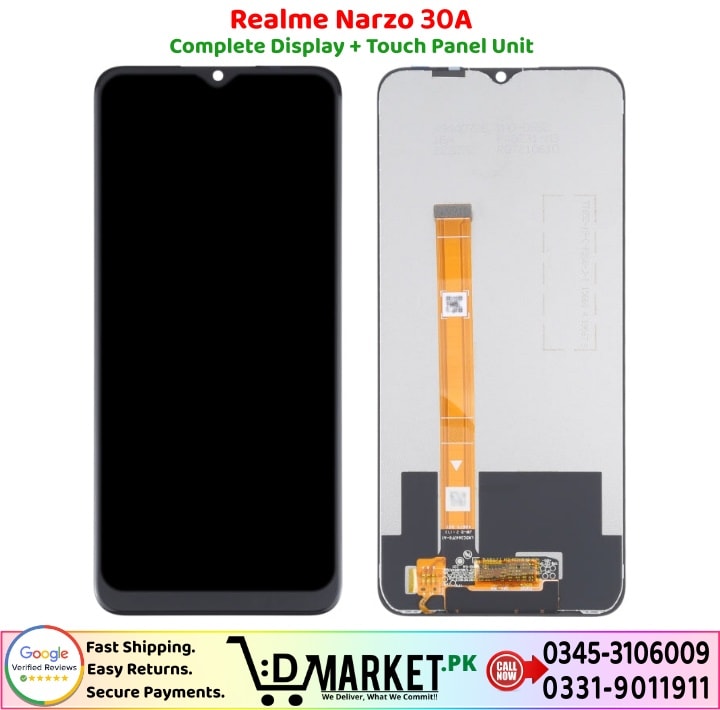 Realme Narzo 30A LCD Panel Price In Pakistan