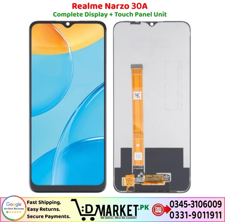 Realme Narzo 30A LCD Panel Price In Pakistan