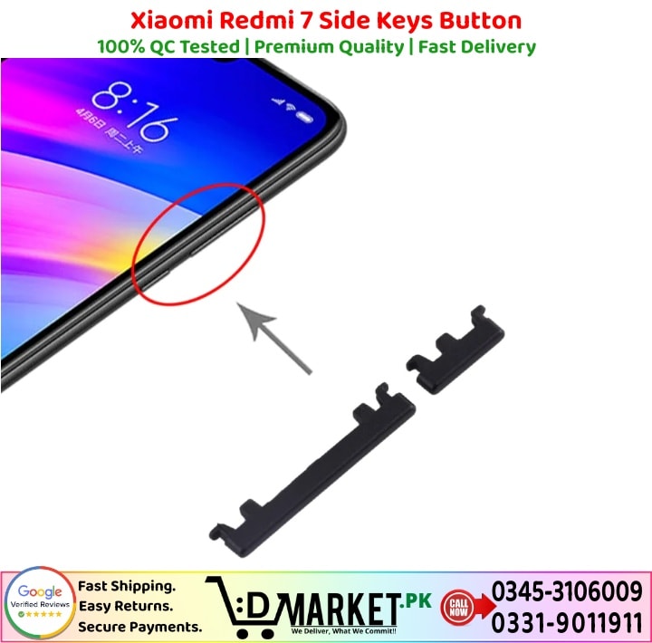 Xiaomi Redmi 7 Side Keys Button Price In Pakistan