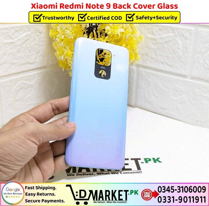 Xiaomi Redmi Note 9 Back Cover Glass Price In Pakistan