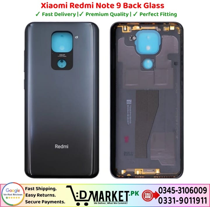 Xiaomi Redmi Note 9 Back Glass Price In Pakistan