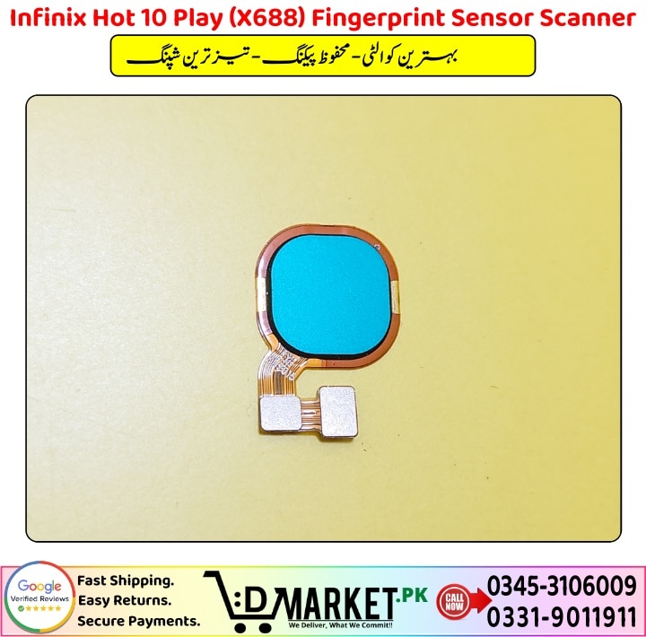 Infinix Hot 10 Play X688 Fingerprint Sensor Scanner Price In Pakistan