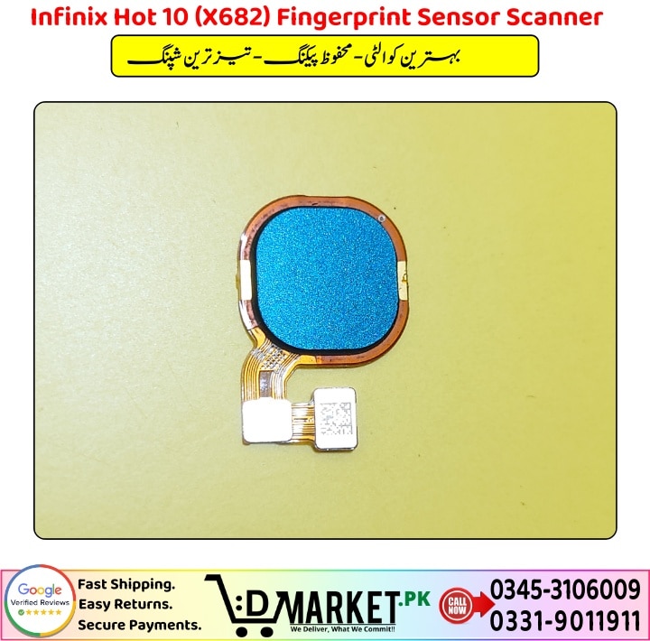 Infinix Hot 10 X682 Fingerprint Sensor Scanner Price In Pakistan