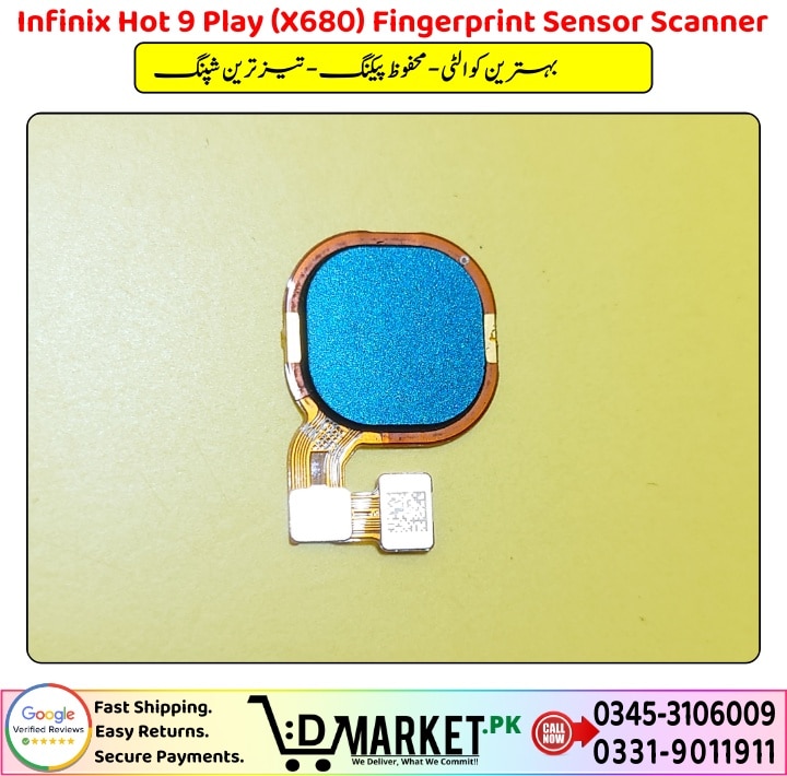 Infinix Hot 9 Play X680 Fingerprint Sensor Scanner Price In Pakistan