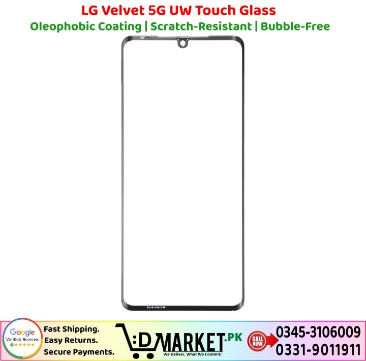 LG Velvet 5G UW Touch Glass Price In Pakistan