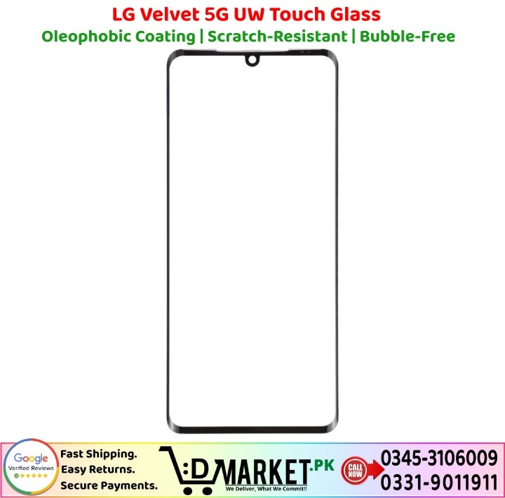 LG Velvet 5G UW Touch Glass Price In Pakistan