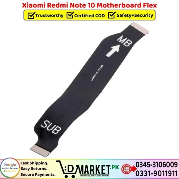 Xiaomi Redmi Note 10 Motherboard Flex Price In Pakistan