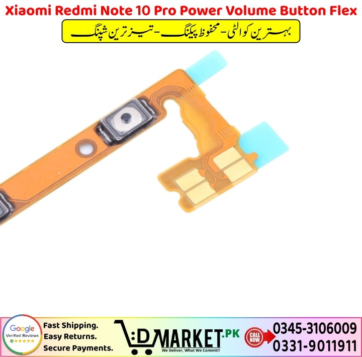 Xiaomi Redmi Note 10 Pro Power Volume Button Flex Price In Pakistan