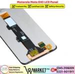 Motorola Moto E40 LCD Panel Price In Pakistan