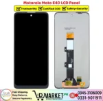 Motorola Moto E40 LCD Panel Price In Pakistan