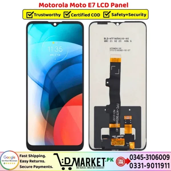 Motorola Moto E7 LCD Panel Price In Pakistan