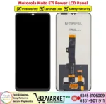 Motorola Moto E7i Power LCD Panel Price In Pakistan