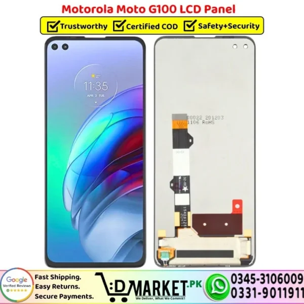 Motorola Moto G100 LCD Panel Unit Screen Display - DMarket.Pk