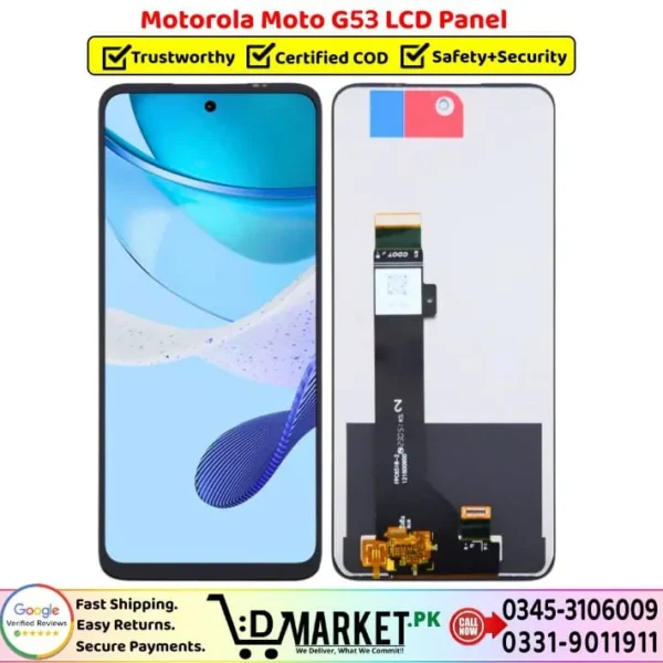 Motorola Moto G53 LCD Panel Price In Pakistan