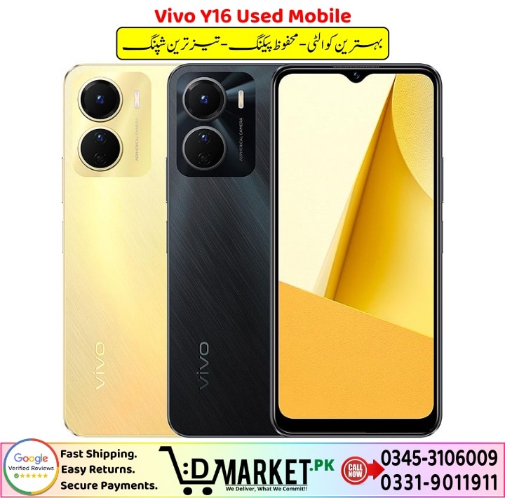 Vivo Y16 Used Mobile For Sale In Pakistan