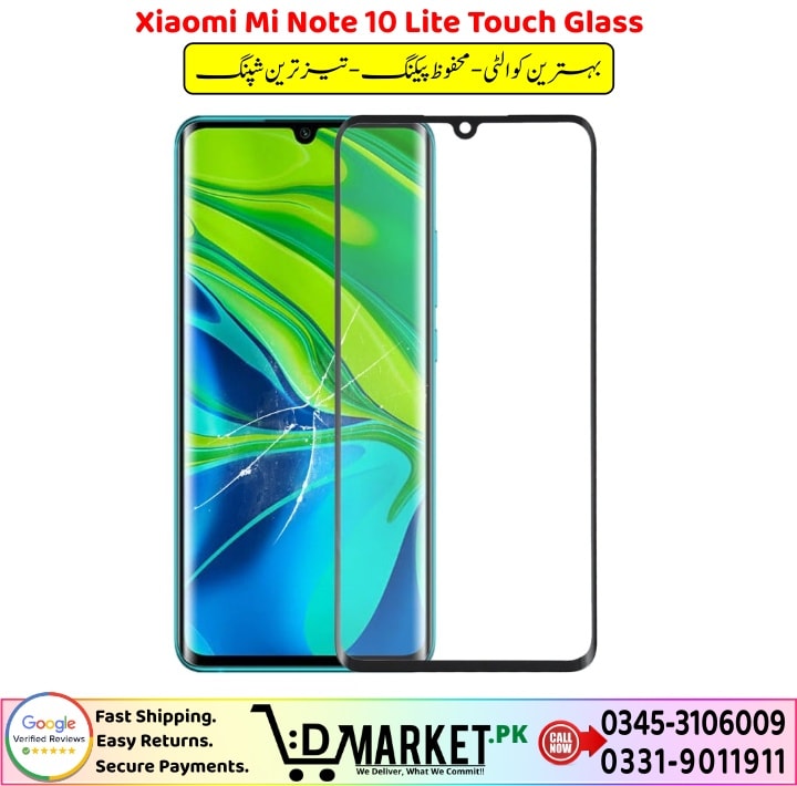 Xiaomi Mi Note 10 Lite Touch Glass Price In Pakistan
