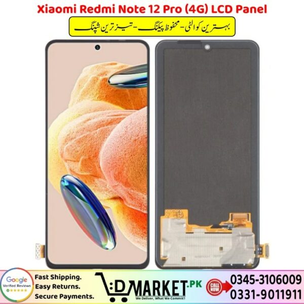 Xiaomi Redmi Note 12 Pro 4G LCD Panel Price In Pakistan