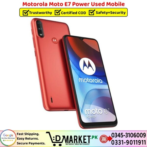 Motorola Moto E7 Power Used Price In Pakistan