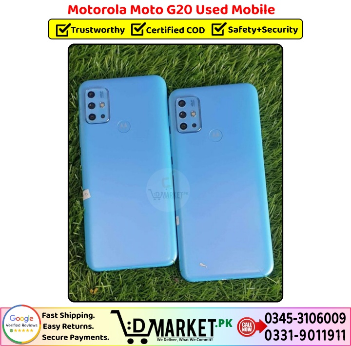 Motorola Moto G20 Used Price In Pakistan