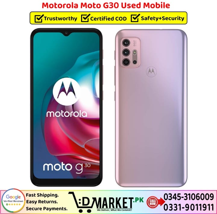 Motorola Moto G30 Used Price In Pakistan 1 4
