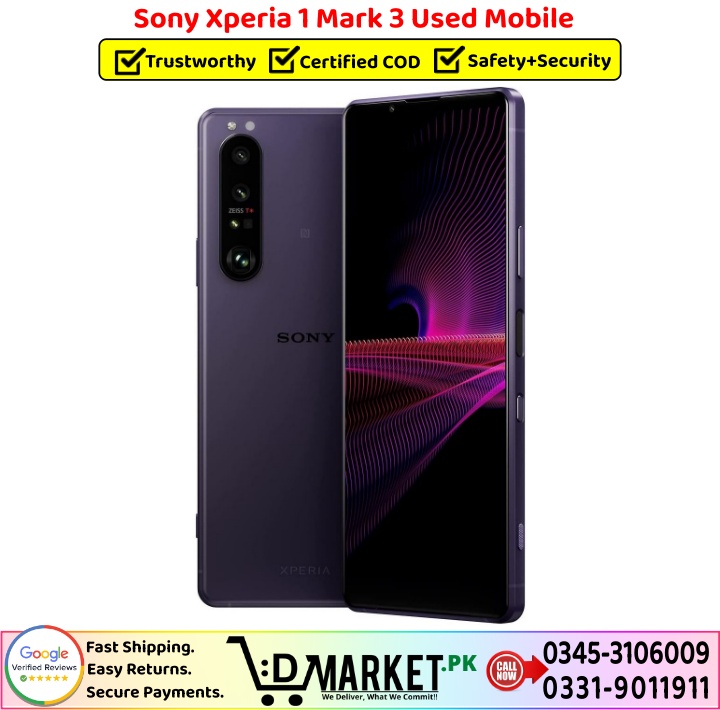 Sony Xperia 1 Mark 3 Used Price In Pakistan