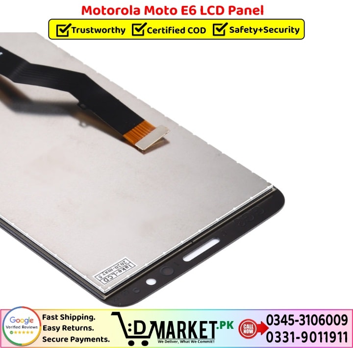 Motorola Moto E6 LCD PanelPrice In Pakistan