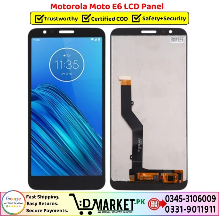 Motorola Moto E6 LCD PanelPrice In Pakistan
