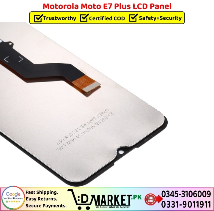 Motorola Moto E7 Plus LCD PanelPrice In Pakistan