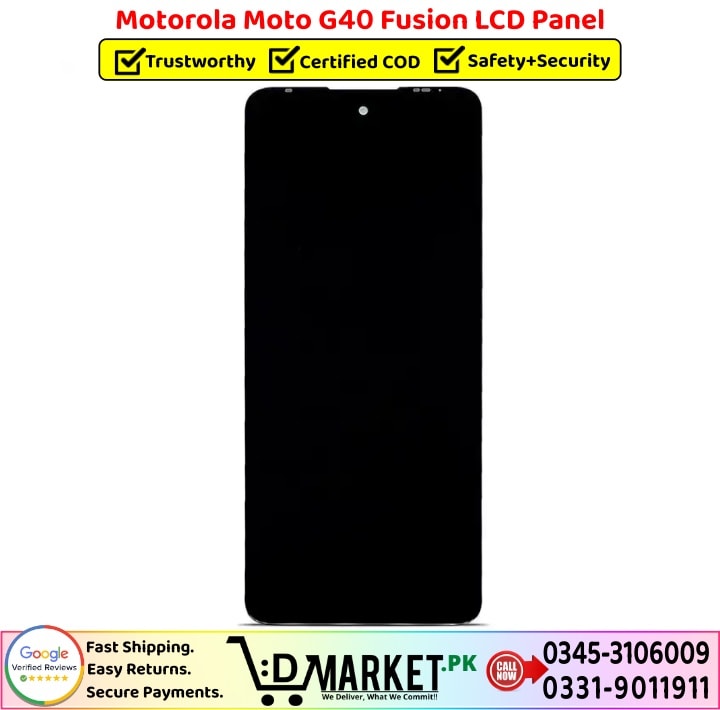 Motorola Moto G40 Fusion LCD Panel Price In Pakistan
