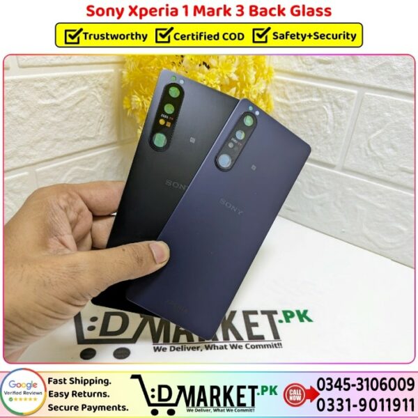 Sony Xperia 1 Mark 3 Back Glass Original