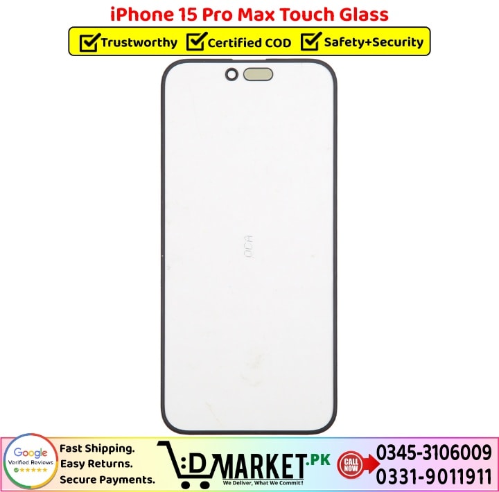 iPhone 15 Pro Max Touch Glass Price In Pakistan