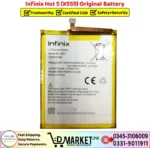 Infinix Hot 5 X559 Original Battery Price In Pakistan