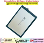 Motorola Moto G10 Power Original Battery Price In Pakistan