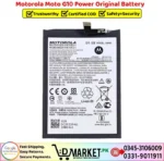 Motorola Moto G10 Power Original Battery Price In Pakistan